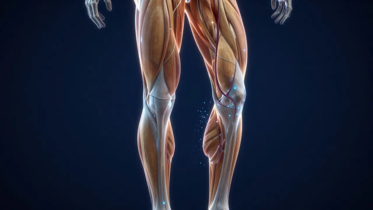 Konceptuální znázornění regenerace svalů a hydratace v těle