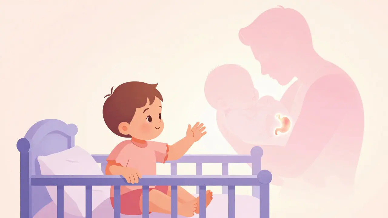 Ilustrace přechodu od fyziologické potřeby k návyku u kojenců